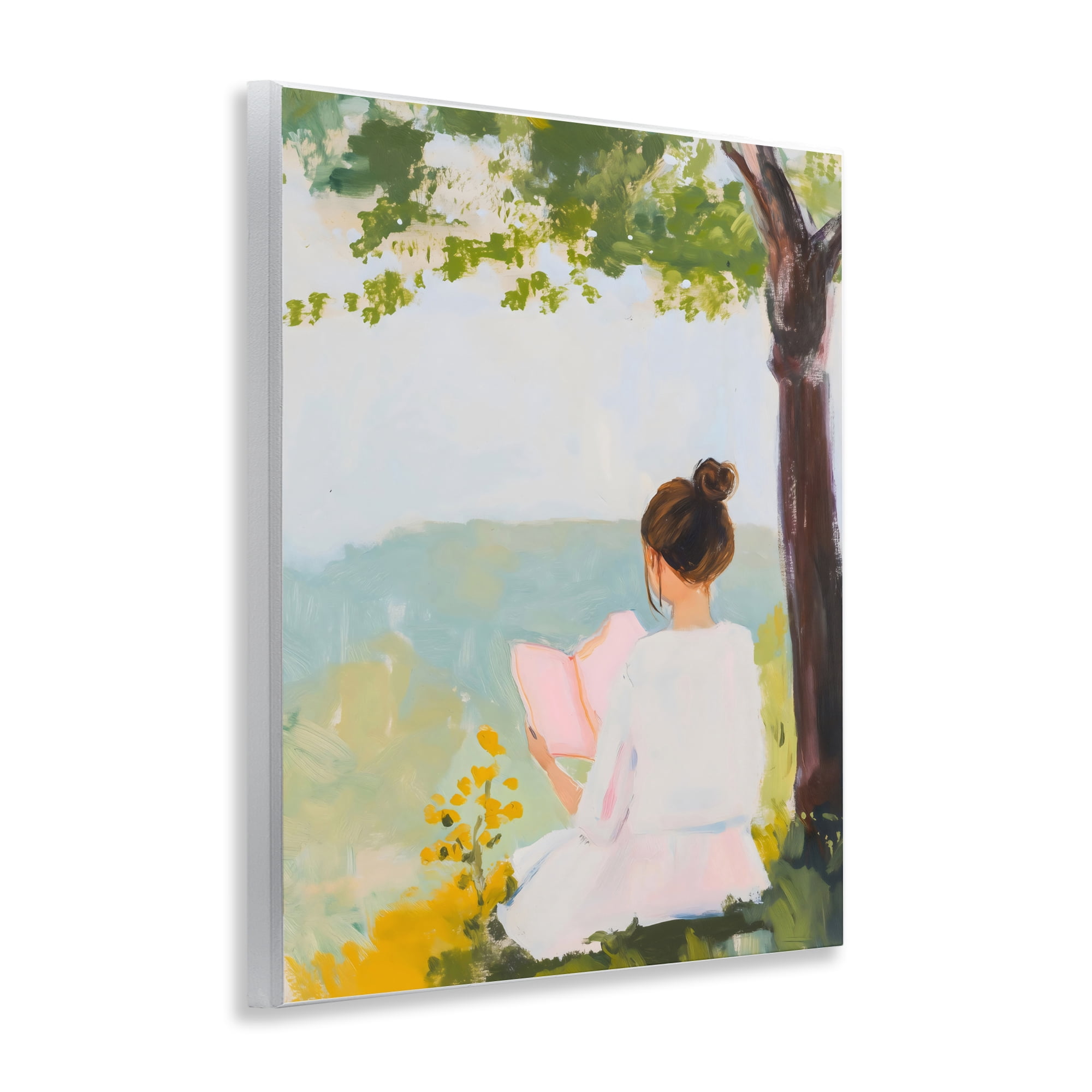 Stupell Industries Girl Reading in Nature Wall Plaque Art, design by The Prints Vibe