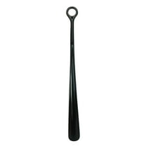FASIAOU Long Handled Shoe Horn (18.5 Inch) - Plastic Shoehorn for Men, Women and Kids - Adjustable Extended Reach Assist - Black/
