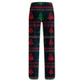 thumbnail image 6 of QATAINLAV Deal Of The Day Womens Christmas Pajamas Pants Cute Plaid Lounge Pant Casual Comfy Cotton Elastic Waist Wide Leg Sweatpants Xmas Gifts Multicolor M, 6 of 8