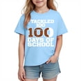 thumbnail image 2 of Bnwani Shirts for Girls Fashion Short Sleeve Boys T Shirts Comfortable Tee Blue Sizes 3-9, 2 of 9