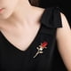 thumbnail image 4 of Broche de cristal de diamantes de imitación de perlas para mujer, ramillete de Pin, hebilla de rosa de girasol elegante, vestido de mujer, ropa, traje, Clip de bufanda, regalo creativo, nuevo, 4 of 4