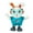 Green, variant on Pink Little Cute Singing Dancing Robot Bunny Toy With Light Music Projection Electronic Pet For Kids Interactive Play Activity