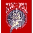 thumbnail image 4 of Rock & Roll Tiger Adult Red Crew Neck Short Sleeve Tee-Medium, 4 of 4