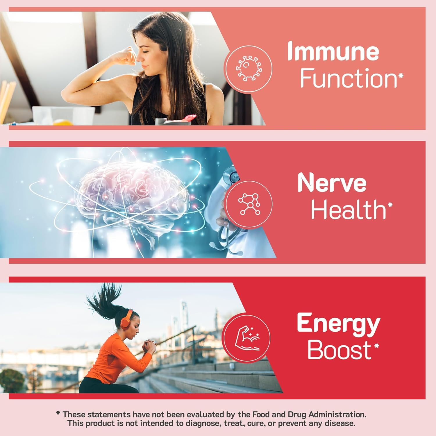 YUM-V'S 100mg Vitamin B6 Gummies Health Supplement for Nerve Function, Strawberry, 60 Count, 2-Pack