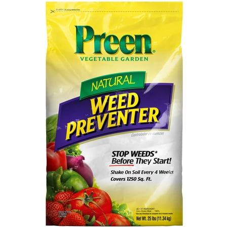Preen Natural Vegetable Garden Weed Preventer, 25 lb covers 1,250 sq