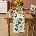 thumbnail image 3 of Christmas Tree Table Runner 60 Inches, White Green Xmas Tree Winter Bed Runner Dresser Scarves Tabletop for Indoor Outdoor Parties/Ceremony/Banquet, 13" x 60", 3 of 8