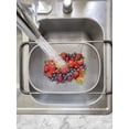 thumbnail image 4 of Over the Sink Colander Strainer Basket Stainless Steel, For Kitchen Sink with Rubber Grip, Fine Mesh, Large Kitchen Gadgets Tools, Expandable Home Kitchen Essentials, 4 of 9