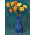 thumbnail image 2 of Sigismund Righini 14x18 Gold Ornate Wood Frame and Double Matted Museum Art Print Titled - Anemones in Blue Vase (1912), 2 of 4