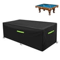 thumbnail image 1 of GEMITTO 7/8/9 ft Pool Table Cover, Waterproof Billiard Cover Polyester Fabric for Snooker Billiard Table (102x53x32in), 1 of 6