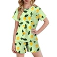 thumbnail image 1 of Kids Girls Fashion Cute Print Loose Short Sleeve Top Shorts Set Homewear Set, 1 of 9