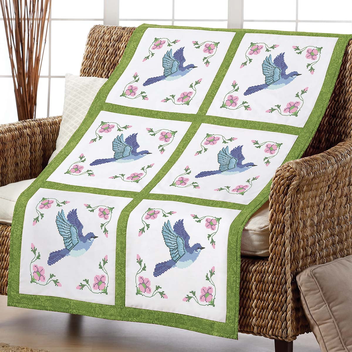 Herrschners sweet tweets quilt blocks stamped crossstitch  walmart Herrschners sweet tweets quilt blocks stamped crossstitch  walmart