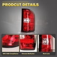 thumbnail image 6 of For 2007-2013 chevy silverado 1500 2500 3500 Tail Lights Replacement Rear Brake Lamps Pair w/o Bulbs&Wiring, 6 of 9