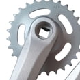 thumbnail image 4 of Juego de bielas de bicicleta para niños, accesorios de repuesto para bicicleta, juego de brazo de manivela resistente Plata brillante 28T, 4 of 8