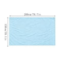 thumbnail image 3 of Manta fresca de poliéster para personas que pasan calor al dormir.Manta transpirable de verano para la cama que absorbe el sudor nocturno.Manta que absorbe el calor para noches cálidas.Ideal para, 3 of 9