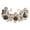 Brown, variant on Sparkly Crystal and White Pearls Floral Link Cuff