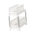 thumbnail image 4 of Organizador para debajo del mostrador, extraíble para despensa, resistente y ligero, con puertas corredizas para armarios de cocina. Blanco, 4 of 9