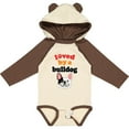 thumbnail image 3 of Inktastic French Bulldog Gift Boys or Girls Long Sleeve Baby Bodysuit, 3 of 5