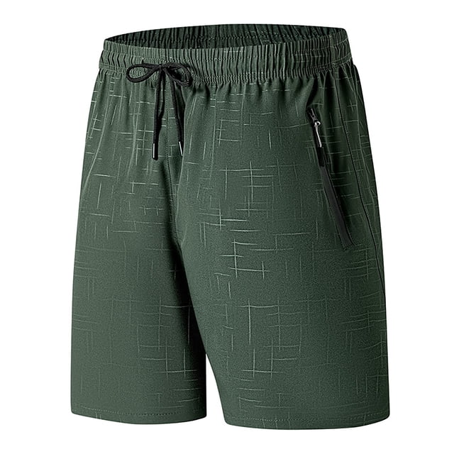 Pantalones cortos deportivos de secado rápido para hombre - Holgados y casuales - Spandex, cintura elástica, bolsillos, tallas S-XXXL