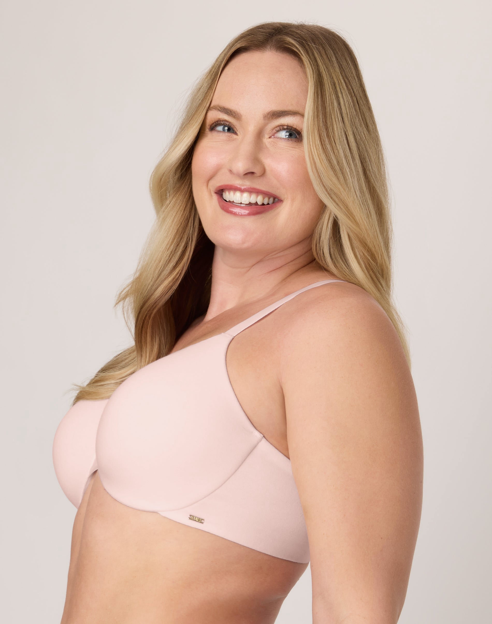 Women's Bali DF3421 Cotton Collection Underwire With Foam Bra (Light Buff 34C)