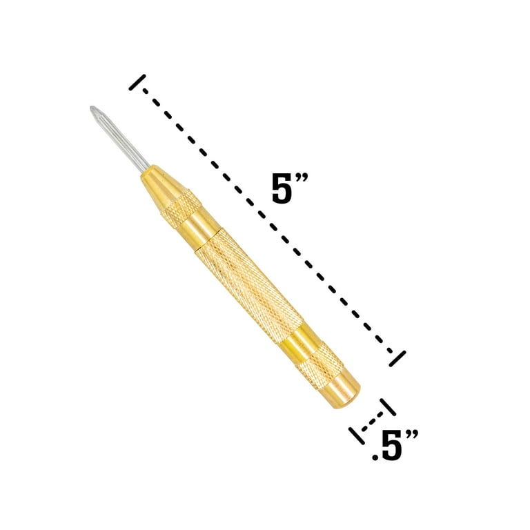 LINE2design Window Punch, Spring Loaded Brass Window Tool –