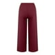 thumbnail image 3 of WILLBEST Pantalones Casuales de Mujer, Pantalones Anchos, Cintura Larga, Cordón Ajustable, Lino, Elásticos, Pierna Lisa, Cómodos para Uso Diario. XXXL, 3 of 5