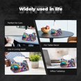 thumbnail image 7 of Pofeuu Rainbow Poodle Urban Street Print Tissue Box Cover, Modern Decorative PU Leather Rectangular Tissue Box Case Organizer Holder for Vanity Countertop, Night Stands, Livingroom, 7 of 7