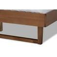 thumbnail image 6 of Baxton Studio Natalia Mid-Century Modern Dark Grey Fabric Upholstered and Ash Walnut Finished Wood Full Size Platform, 6 of 7