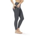 thumbnail image 5 of Kadi High Waisted Legging with Side Pockets, 7/8 Length Large Charcoal, 5 of 5