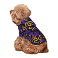 thumbnail image 5 of Fotbe Golden Snake And Purple Rose Print Small Dog Sweater Hoodies Pet Grey Hooded Soft Fleece Sweatshirts with Pocket Fall Winter Puppy Cat Sweaters Warm Clothes-Medium, 5 of 7
