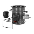 thumbnail image 1 of KFFKFF Camping Rocket Stove, Wood Burning Portable Rocket Stove with Carrying Bag for Backpacking, SPCC Steel, Double Door, Burn Twigs, Sticks or Charcoals, 1 of 9