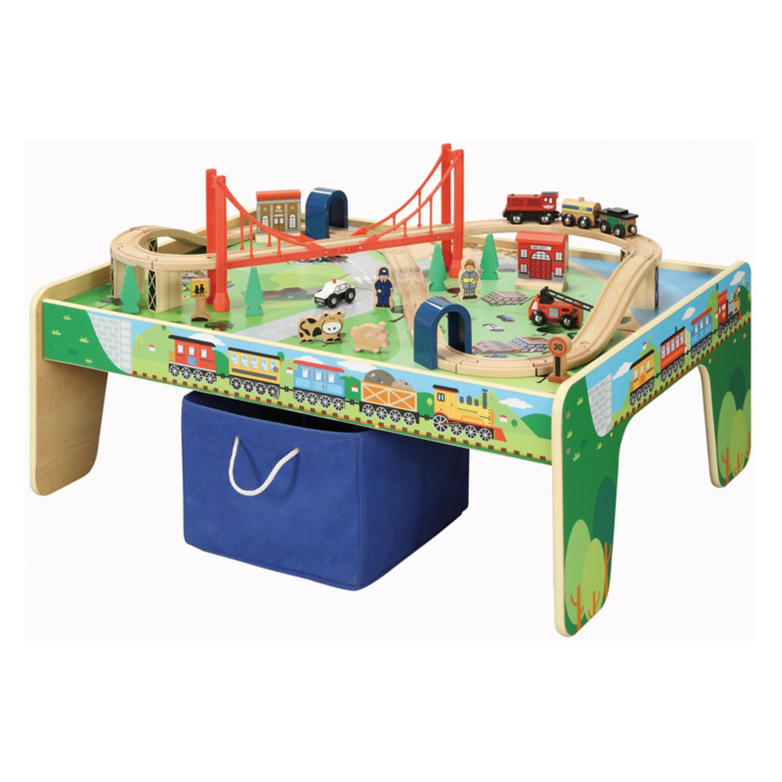 50 Piece Train Table and Train Set 