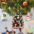 thumbnail image 2 of TIELUTT Christmas Tree Hanging Tree Shaped Gemstones And Beads for Jewelry Making Large Stained Glass Panels Craft Pearls on String Painted Stained Glass Window Table Decorations for Home, 2 of 4