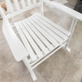 thumbnail image 6 of BplusZ Wooden Rocking Chair Porch Rocker Outdoor, White, 6 of 6