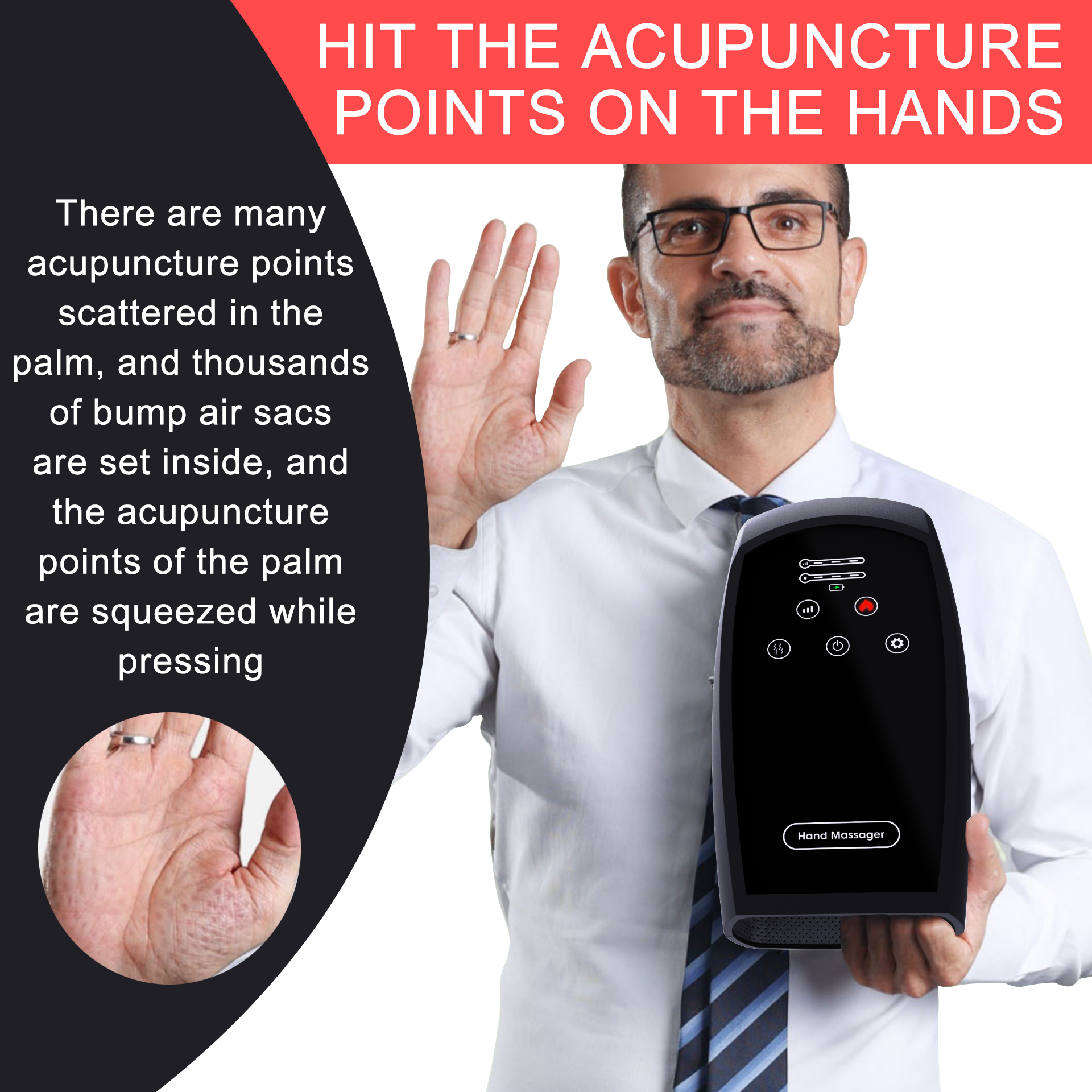 Birthday Gifts for Women Hand Massager with Compression & Heating Gifts for Her/Him,Mens Gifts,Dad Gifts,Gifts for Mom/Dad/Her/Him