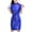 Blue, variant on XIMIN Girls Chinese Phoenix Qipao Dress Dragon Pattern Short Sleeve Traditional Cheongsam Chinese New Year Costume for Birthday Party Wedding
