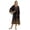 Black, variant on Bimba Womens Printed Rayon Cover-Up Caftan Long Kimono Maxi Dress Side Split Beach Kaftan Dress