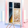 thumbnail image 3 of Funda FOXDOCK para Xiaomi Poco X6 Pro con Cuerda Ajustable, Brillo Líquido, Protección Antigolpes y Lente – Ideal para Regalo, 3 of 6