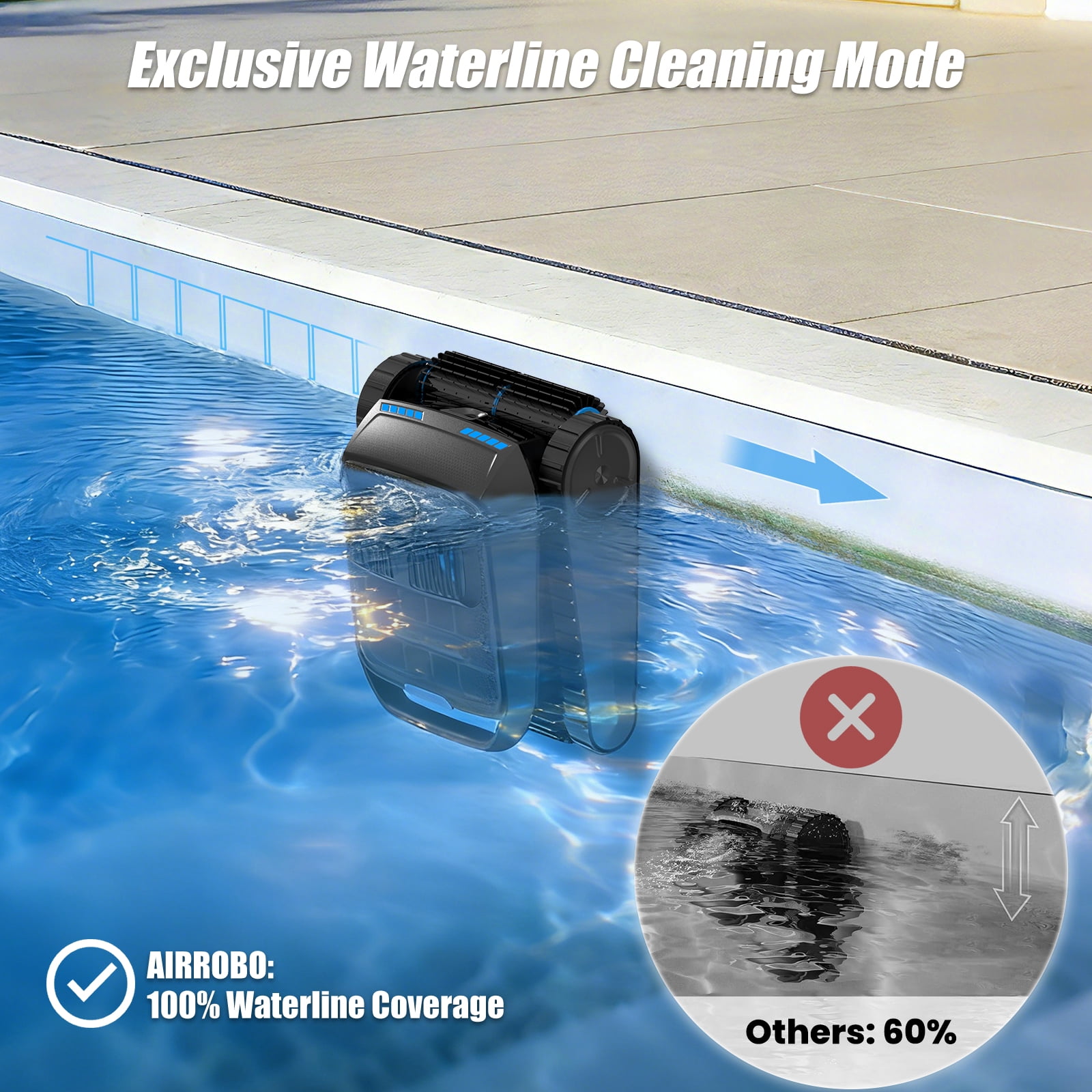 AIRROBO CP400 Lite Cordless Robotic Pool Cleaner - Smart, Powerful, All-Pool Cleaning