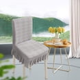 thumbnail image 7 of JOGZMZ Chair Covers for Dining Room Stretch Chair Slipcovers with Skirt for Kitchen Seat Protectors Wedding Banquet Decor Kids Spandex Fabric Washable, 7 of 7