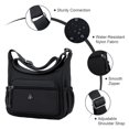 thumbnail image 5 of KXF Nylon Crossbody Bag for Women Multi-Pocket Shoulder Handbag Travel Satchel Purse with Adjustable Strap, 5 of 9