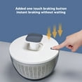 thumbnail image 3 of Salad Spinner, Antiskid Base Vegetable Spinner 26cm Diameter Built In Drainage System Large  for Kitchen, 3 of 7