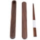 thumbnail image 5 of Caja de palillos de madera de nogal negra BuyweekMX portátil reutilizable respetuosa con el medio ambiente, 5 of 5