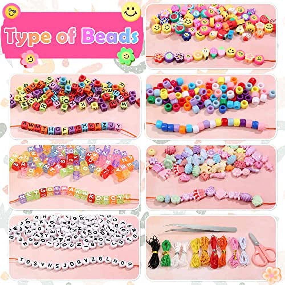 OCARDI 7500+Pcs Bracelet Making Kit for Teen Girls,28 Colors Clay Beads for  Jewelry Making Kit with Gift Pack,Friendship Bracelet Kit Crafts for Girls Ages  8-12 