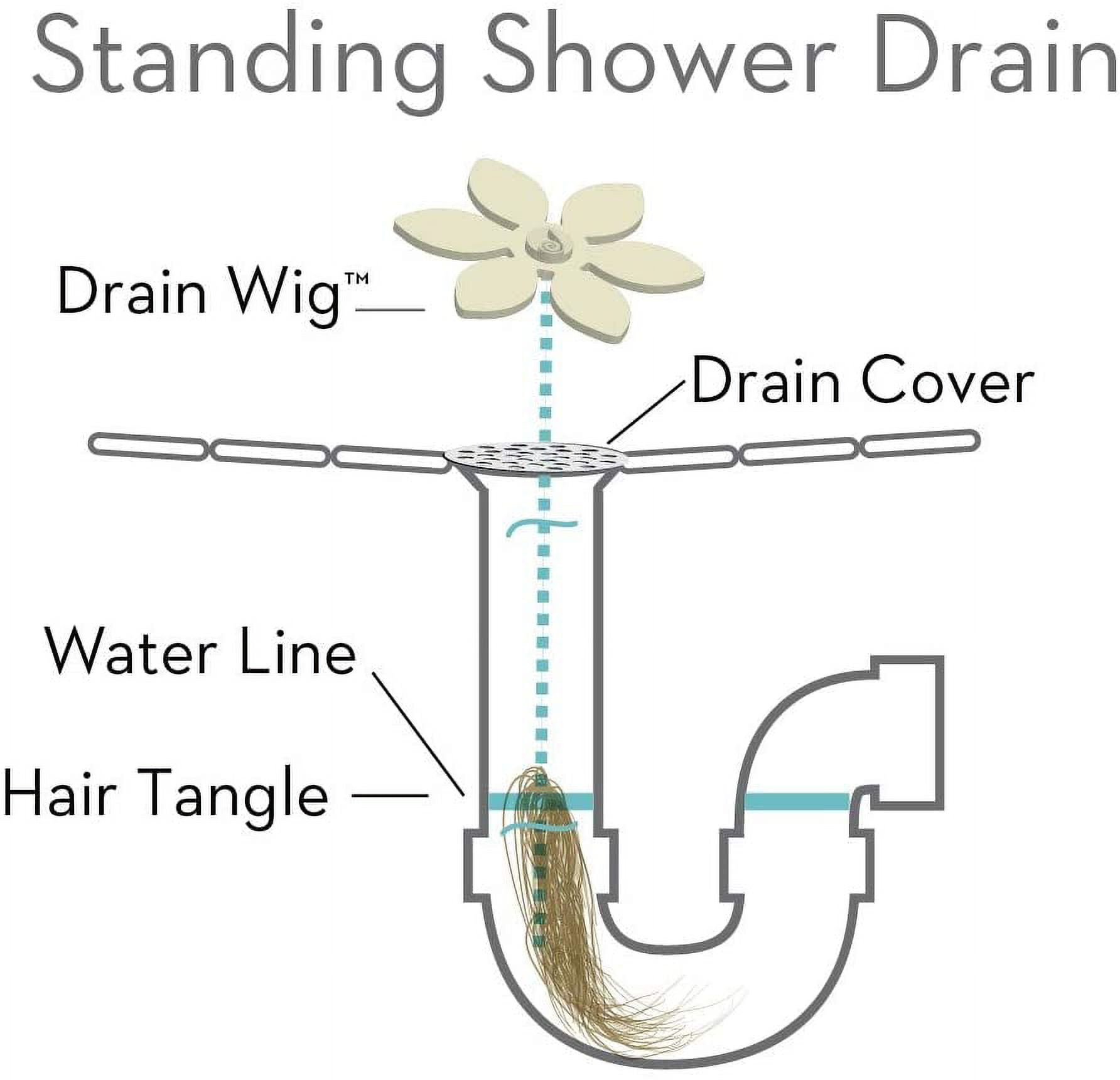 10 Pack Flower Shape Shower Drain Sink Remover Hair Filter Chain Hook - Catcher Strainer Hair Snare for Bathroom, Kitchen, Bathtub