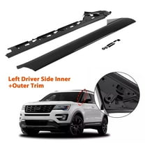 Kojem Left Outer&Inner Windshield A-Pillar Trim for 2011-2019 Ford Explorer Driver Side Replacement for BB5Z7803137AA BB5Z-7803137-AB BB5Z7803137BA BB5Z7803145AA