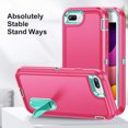 thumbnail image 6 of ULAK iPhone 8 Plus / 7 Plus / 6 Plus / 6s Plus Case, Heavy Duty Shockproof Bumper Phone Case for Apple iPhone 8Plus 7Plus 6Plus 6SPlus for Boys Men Women Girls, Pink, 6 of 8