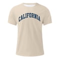 thumbnail image 2 of Men's Oversized Crew Neck Summer T-Shirt Featuring City Graphic Print For Casual Loose Fit Comfort Workout Short Sleeve Tee Shirts for Men Beach Tops Casual Shirt, 2 of 4