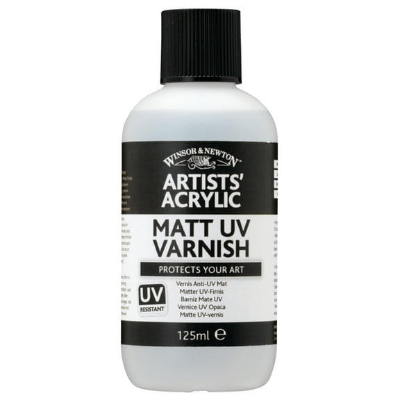 Winsor & Newton Artists' Acrylic UV Varnish, 125ml Bottle, Matte