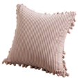 thumbnail image 2 of Paquete De 2 Fundas De Cojines Decorativos Lumbares Con Pompones, Juego De Fundas De Cojines Rectangulares Sólidos De Pana Suave Para Sofá Dormitorio Coche Sala De Estar JFHHH pequeña, 2 of 5