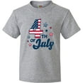 thumbnail image 3 of Inktastic 4th of July with Striped Stars Youth T-Shirt, 3 of 5